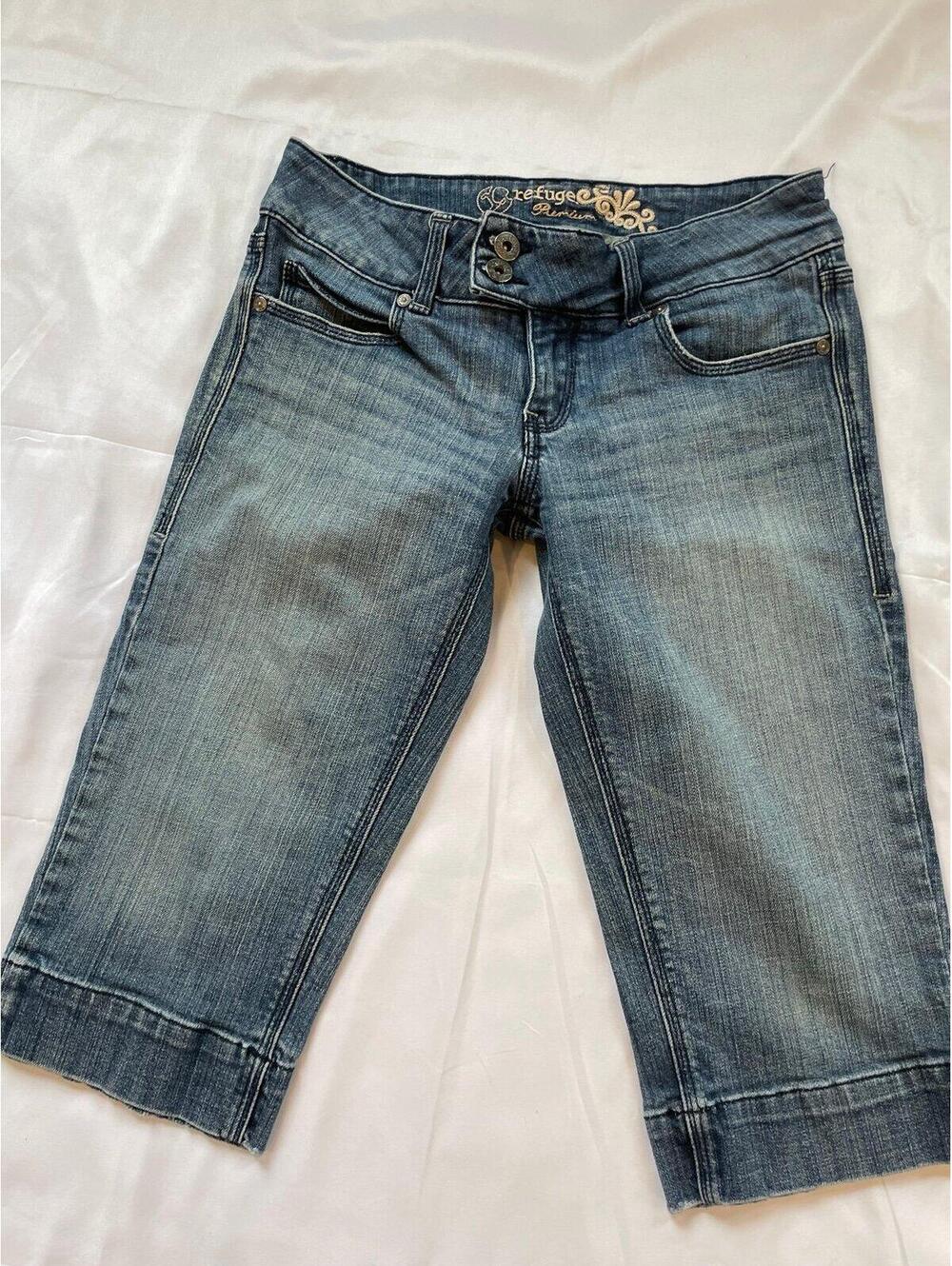 Refuge Premium Cropped Jeans Size 3 Juniors Stretch Denim